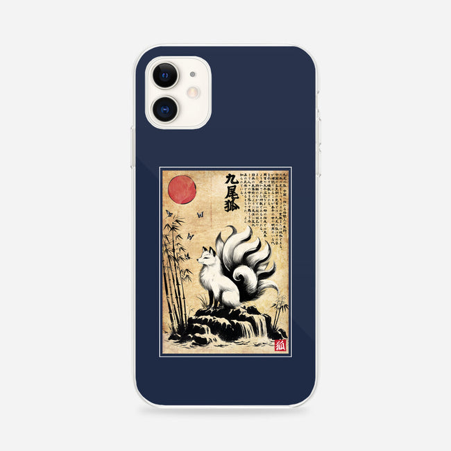 Kitsune Woodblock-iPhone-Snap-Phone Case-DrMonekers