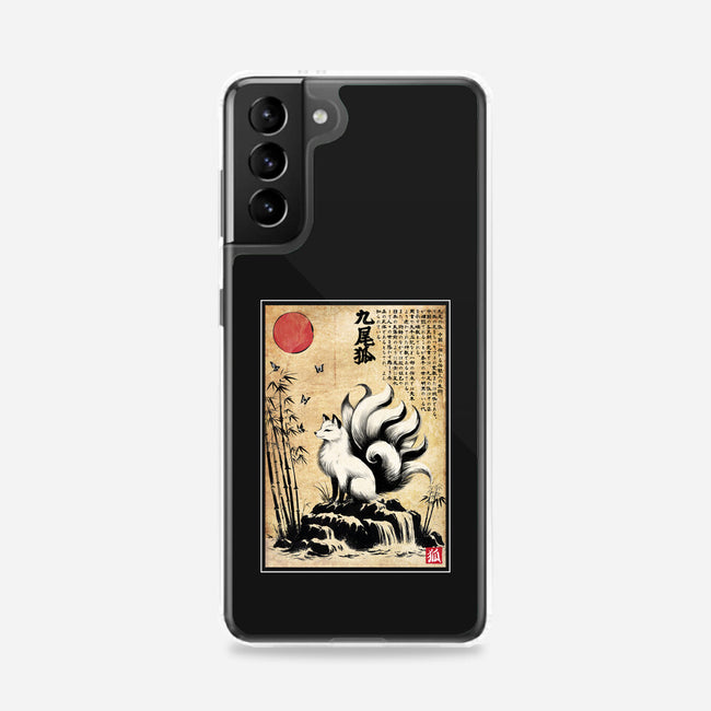 Kitsune Woodblock-Samsung-Snap-Phone Case-DrMonekers