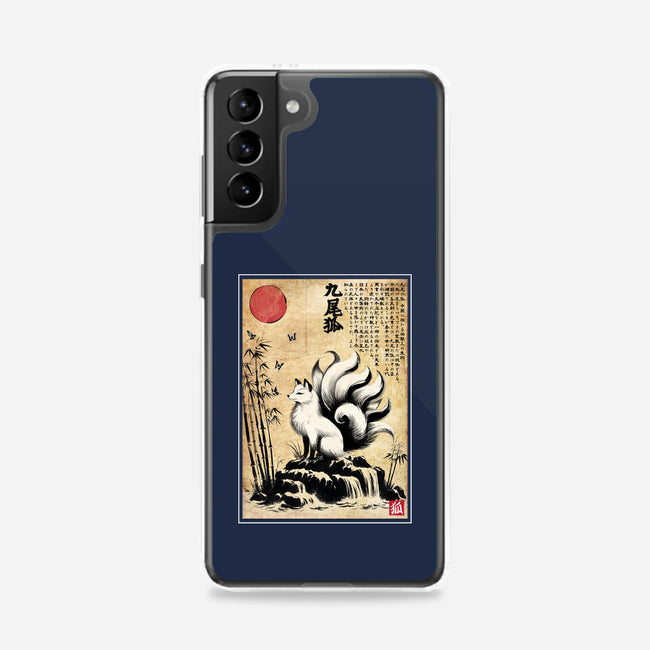 Kitsune Woodblock-Samsung-Snap-Phone Case-DrMonekers