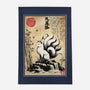 Kitsune Woodblock-None-Outdoor-Rug-DrMonekers