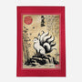 Kitsune Woodblock-None-Outdoor-Rug-DrMonekers