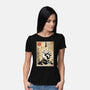 Kitsune Woodblock-Womens-Basic-Tee-DrMonekers