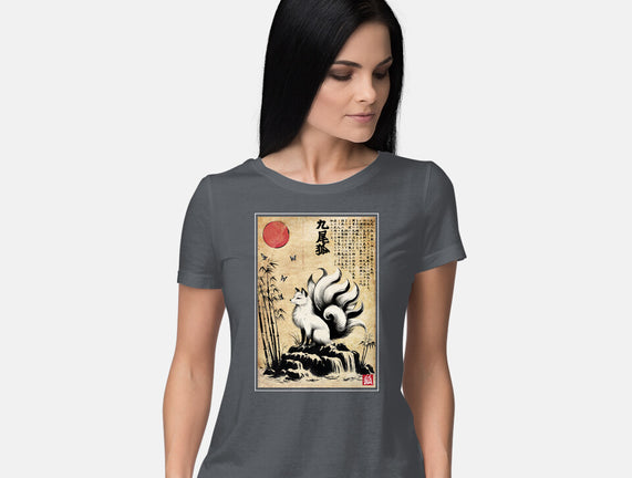 Kitsune Woodblock