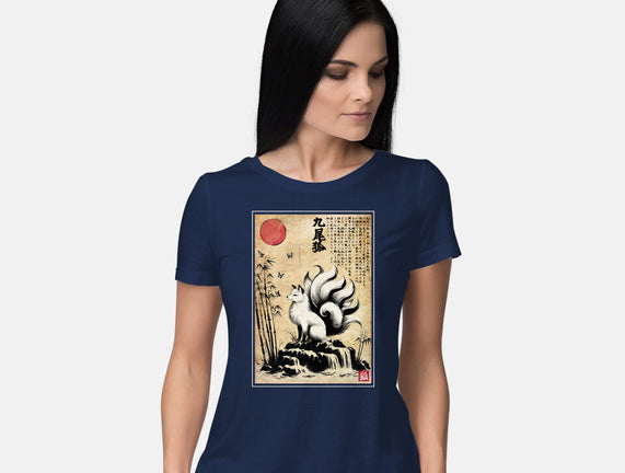 Kitsune Woodblock