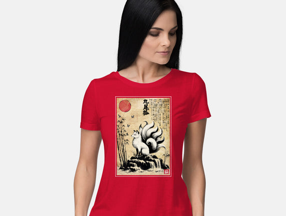 Kitsune Woodblock