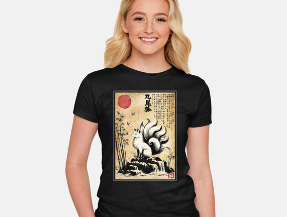 Kitsune Woodblock