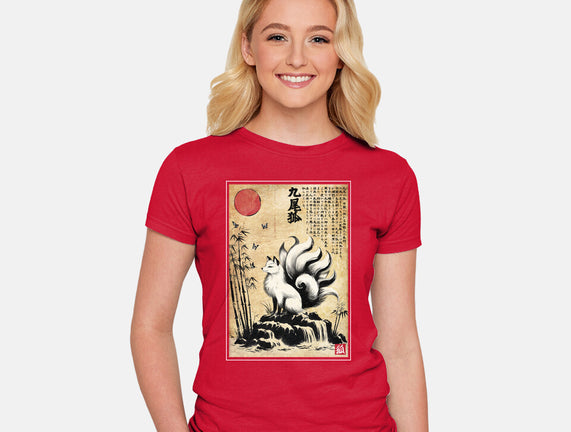 Kitsune Woodblock