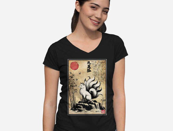 Kitsune Woodblock