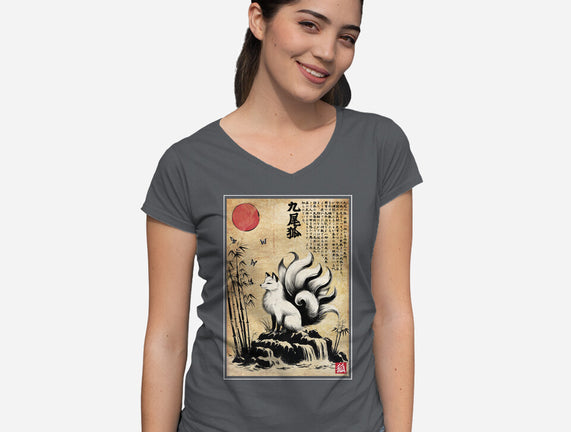 Kitsune Woodblock