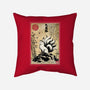 Kitsune Woodblock-None-Removable Cover-Throw Pillow-DrMonekers