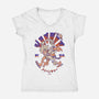 Joyboy Adventure-Womens-V-Neck-Tee-Gazo1a