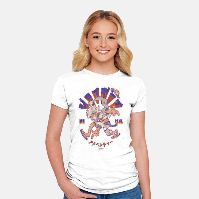 Joyboy Adventure-Womens-Fitted-Tee-Gazo1a