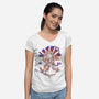 Joyboy Adventure-Womens-V-Neck-Tee-Gazo1a