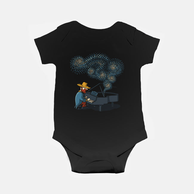 Starry Symphony-Baby-Basic-Onesie-erion_designs