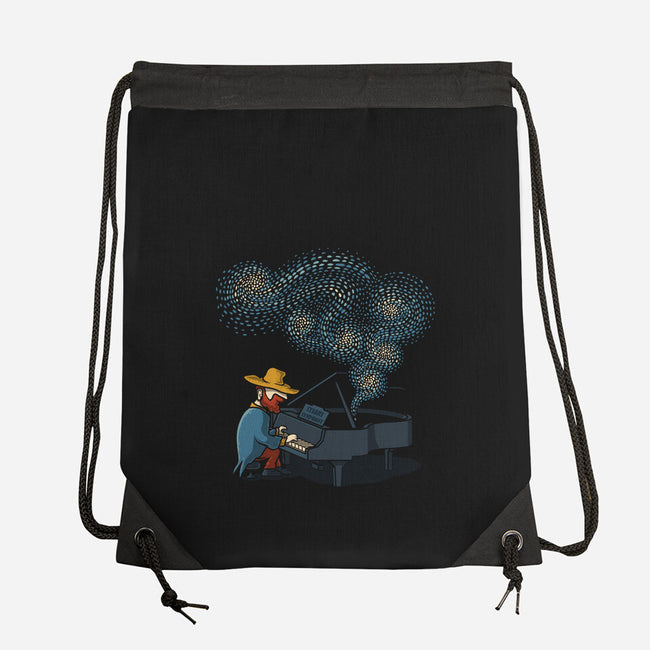 Starry Symphony-None-Drawstring-Bag-erion_designs