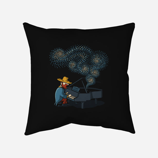 Starry Symphony-None-Non-Removable Cover w Insert-Throw Pillow-erion_designs