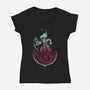 Heavy Gloom-Womens-V-Neck-Tee-Gazo1a