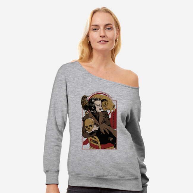 Master Of Horror-Womens-Off Shoulder-Sweatshirt-Hafaell