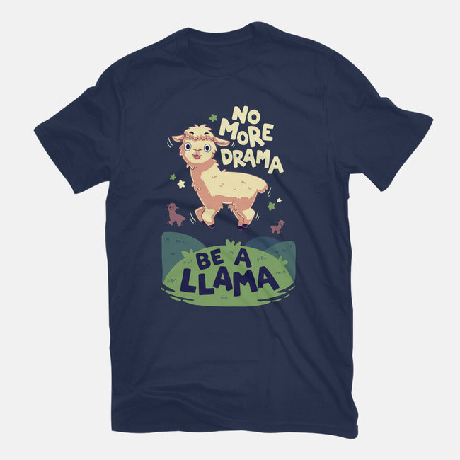 No More Drama-Womens-Fitted-Tee-Geekydog