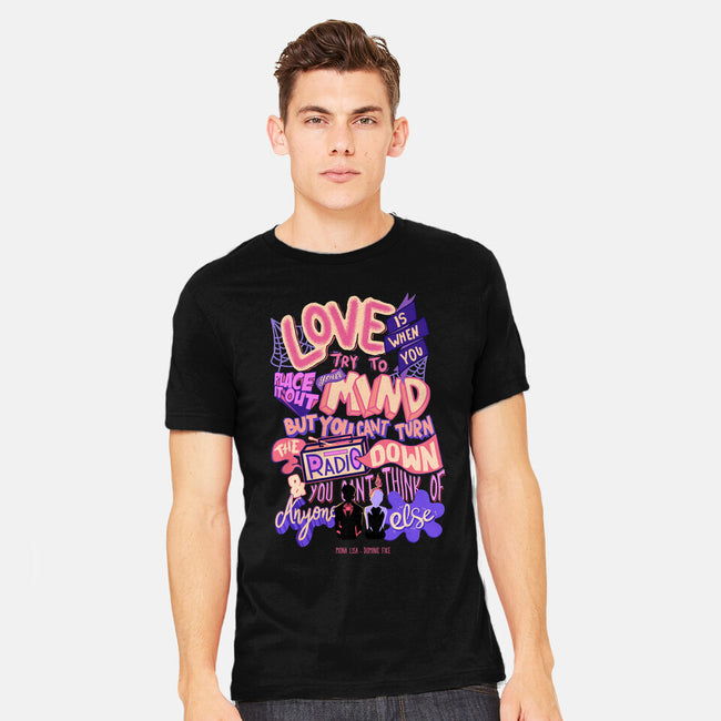Miles And Gwen-Mens-Heavyweight-Tee-Afire