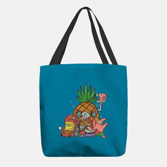 Spongebob's House-None-Basic Tote-Bag-turborat14