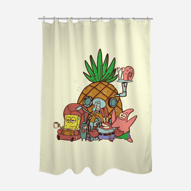 Spongebob's House-None-Polyester-Shower Curtain-turborat14