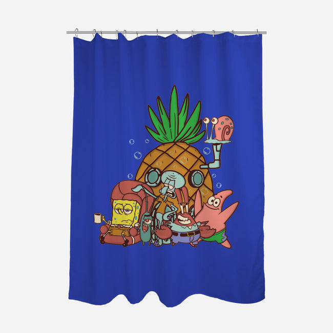 Spongebob's House-None-Polyester-Shower Curtain-turborat14