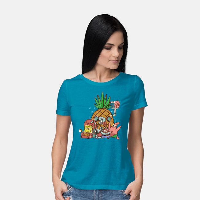 Spongebob's House-Womens-Basic-Tee-turborat14