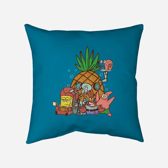 Spongebob's House-None-Removable Cover-Throw Pillow-turborat14
