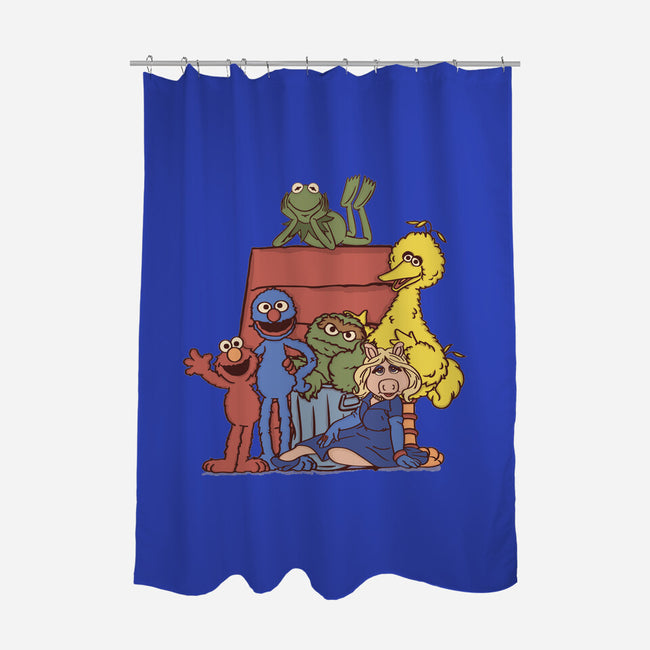 Muppets House-None-Polyester-Shower Curtain-turborat14
