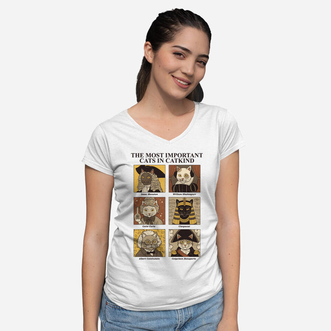 Catkind-Womens-V-Neck-Tee-Thiago Correa