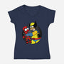 Why You Little Wade-Womens-V-Neck-Tee-Barbadifuoco