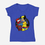 Why You Little Wade-Womens-V-Neck-Tee-Barbadifuoco