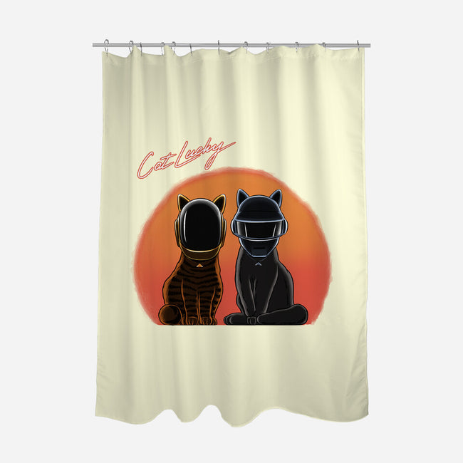 Cat Lucky-None-Polyester-Shower Curtain-rmatix