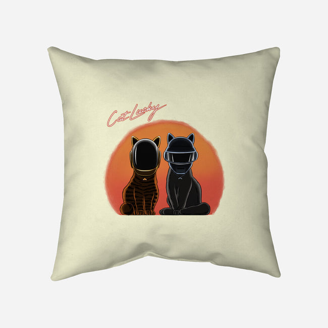 Cat Lucky-None-Removable Cover-Throw Pillow-rmatix