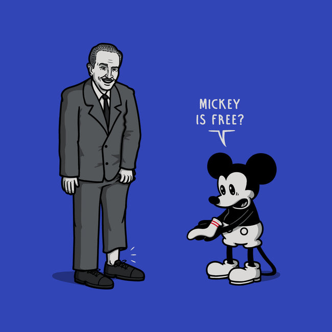 Mickey Is Free-Mens-Heavyweight-Tee-Raffiti