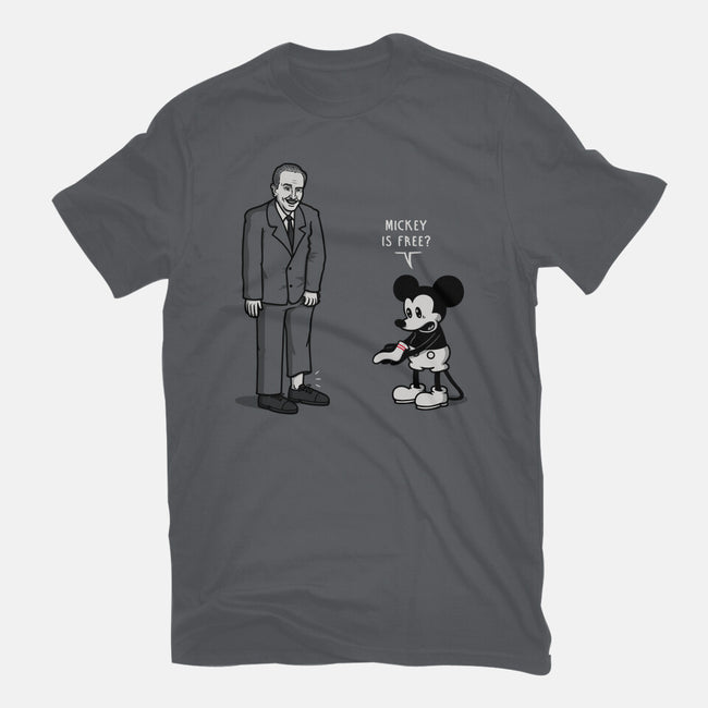 Mickey Is Free-Mens-Heavyweight-Tee-Raffiti