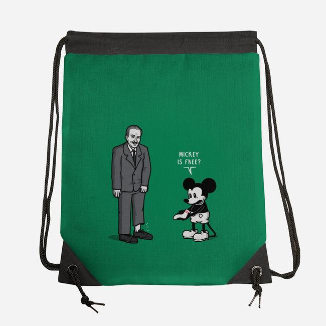 Mickey Is Free-None-Drawstring-Bag-Raffiti