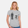 Mickey Is Free-Womens-Fitted-Tee-Raffiti