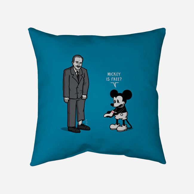 Mickey Is Free-None-Non-Removable Cover w Insert-Throw Pillow-Raffiti