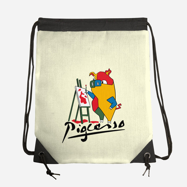 Pigcasso-None-Drawstring-Bag-tobefonseca