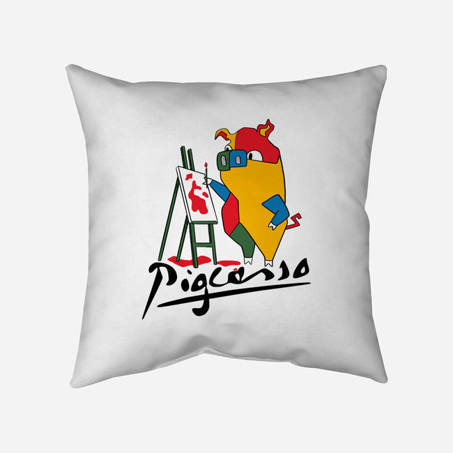 Pigcasso-None-Non-Removable Cover w Insert-Throw Pillow-tobefonseca