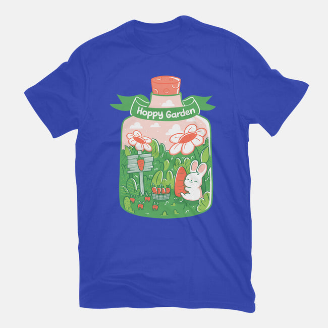 Hoppy Bunny Garden-Unisex-Basic-Tee-tobefonseca