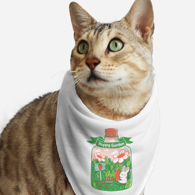 Hoppy Bunny Garden-Cat-Bandana-Pet Collar-tobefonseca