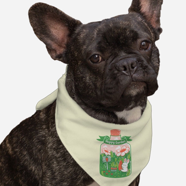 Hoppy Bunny Garden-Dog-Bandana-Pet Collar-tobefonseca