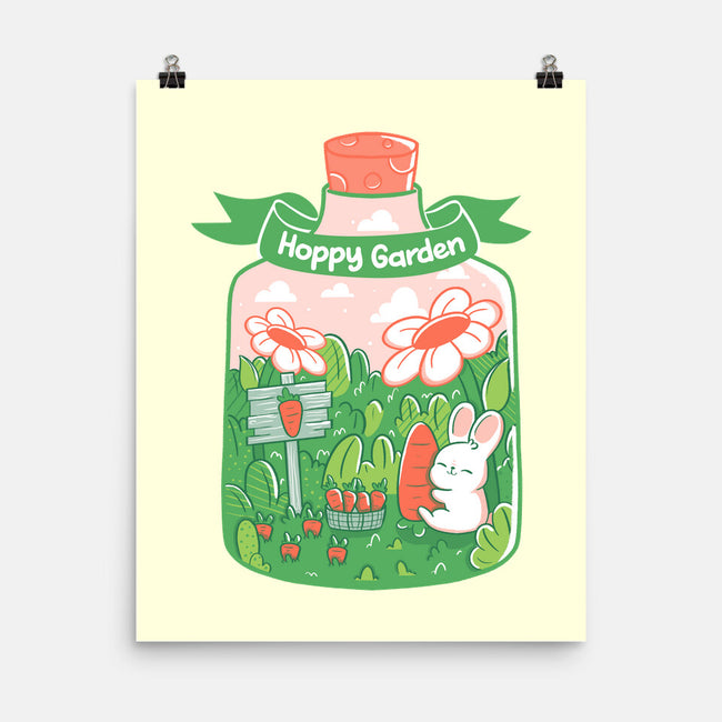 Hoppy Bunny Garden-None-Matte-Poster-tobefonseca