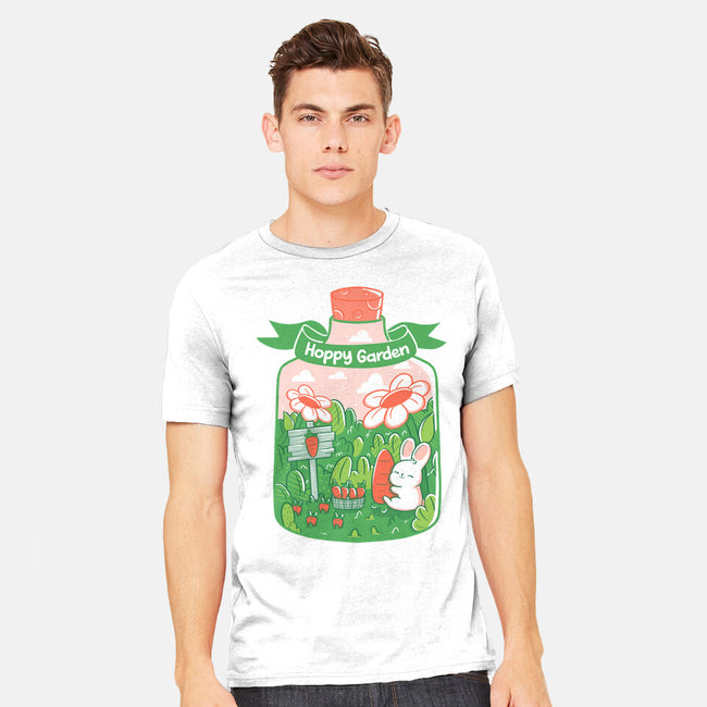 Hoppy Bunny Garden-Mens-Heavyweight-Tee-tobefonseca