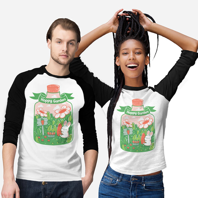 Hoppy Bunny Garden-Unisex-Baseball-Tee-tobefonseca