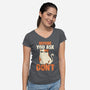 Before You Ask Don't-Womens-V-Neck-Tee-tobefonseca