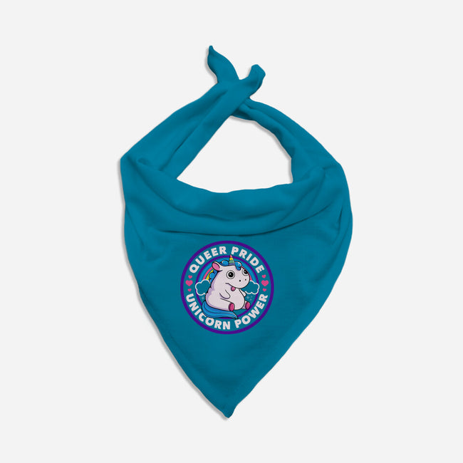 Queer Pride Unicorn Power-Cat-Bandana-Pet Collar-tobefonseca